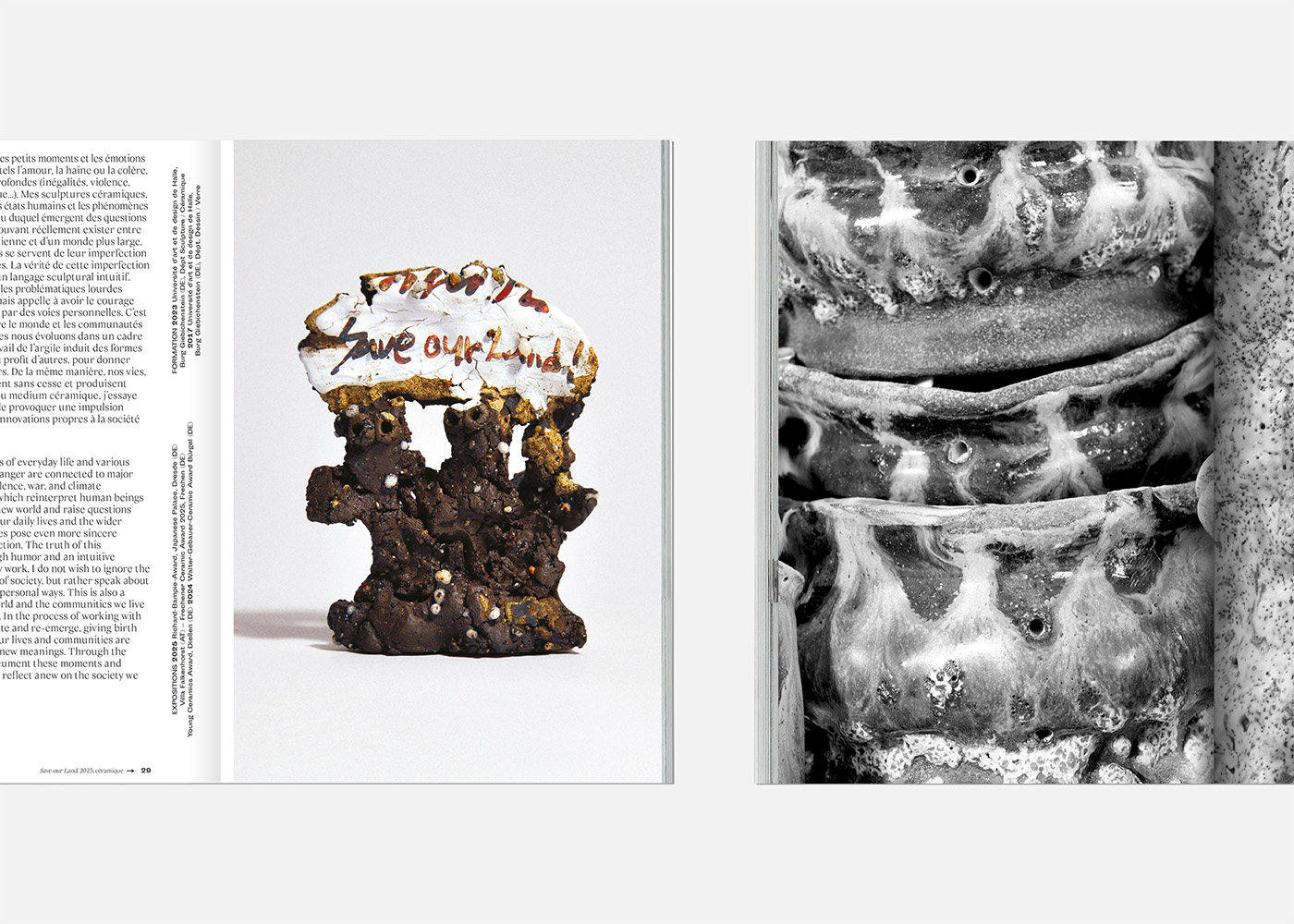 Double page du catalogue C14 Paris 2025