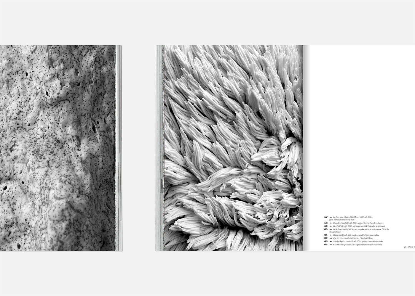 Double page du catalogue C14 Paris 2025