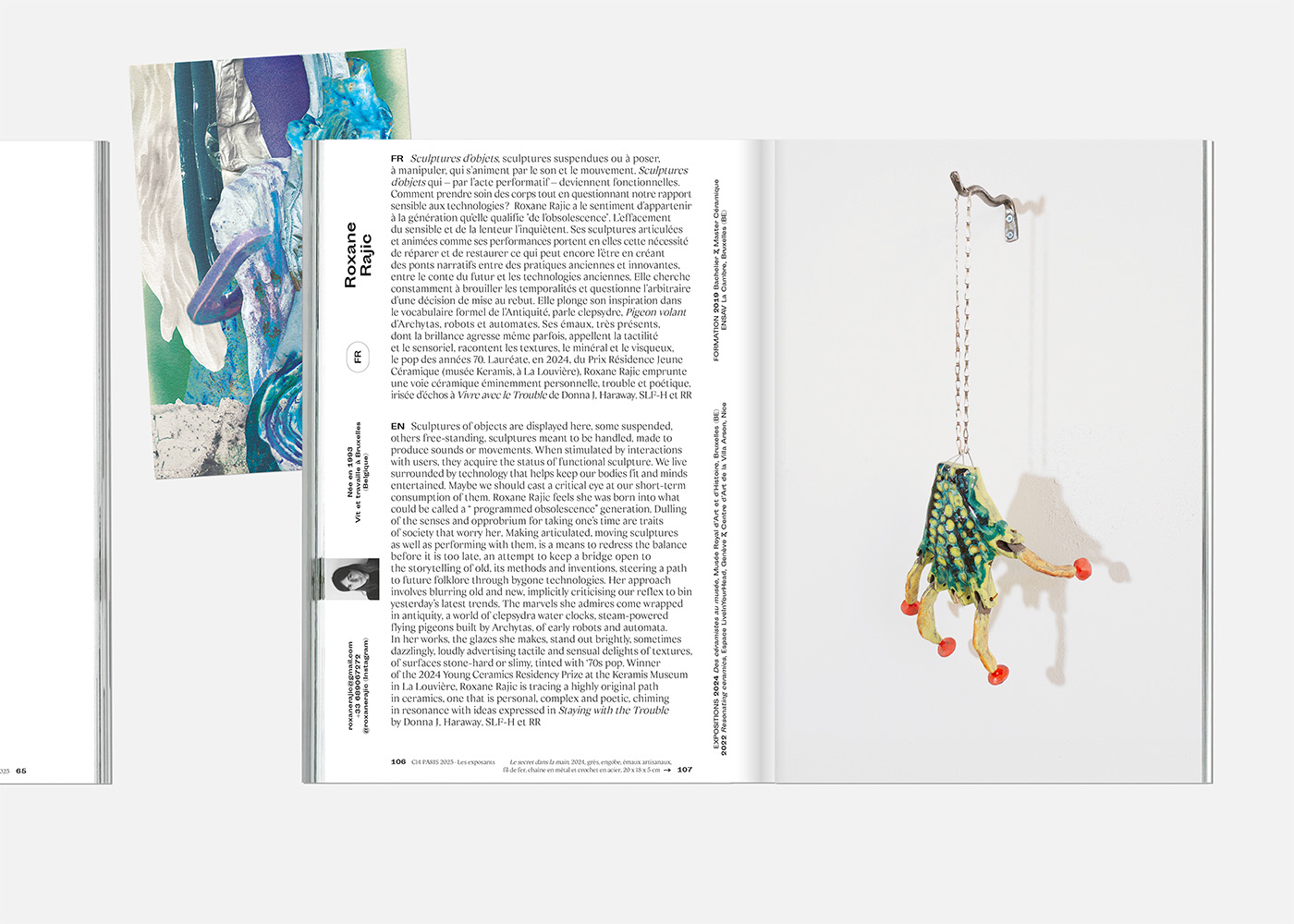 Double page du catalogue C14 Paris 2025